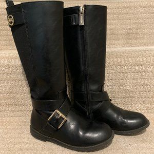 Black Michael Kors boots (Kid Size 12)